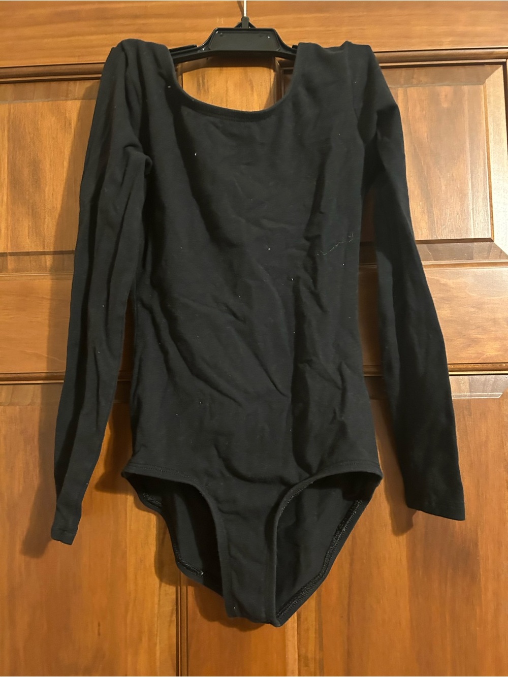 Kids Long-Sleeve Black One-Piece Bodysuit